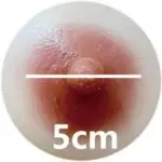 5 cm = 1.97 inches (Large)