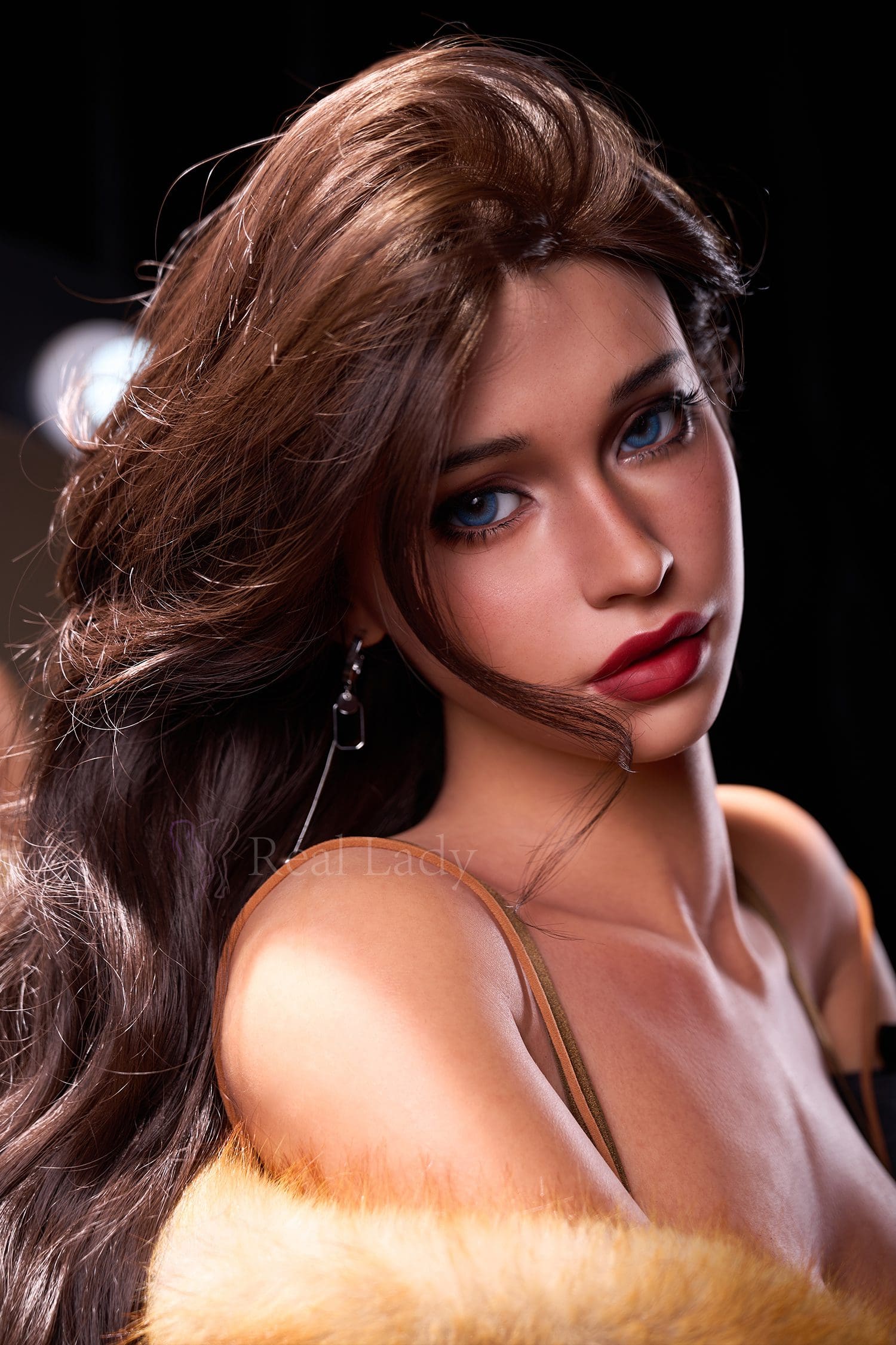 Real Lady 159 Cm Silicone Sex Doll Head R12 Hailey Honey Bronze - Image 17