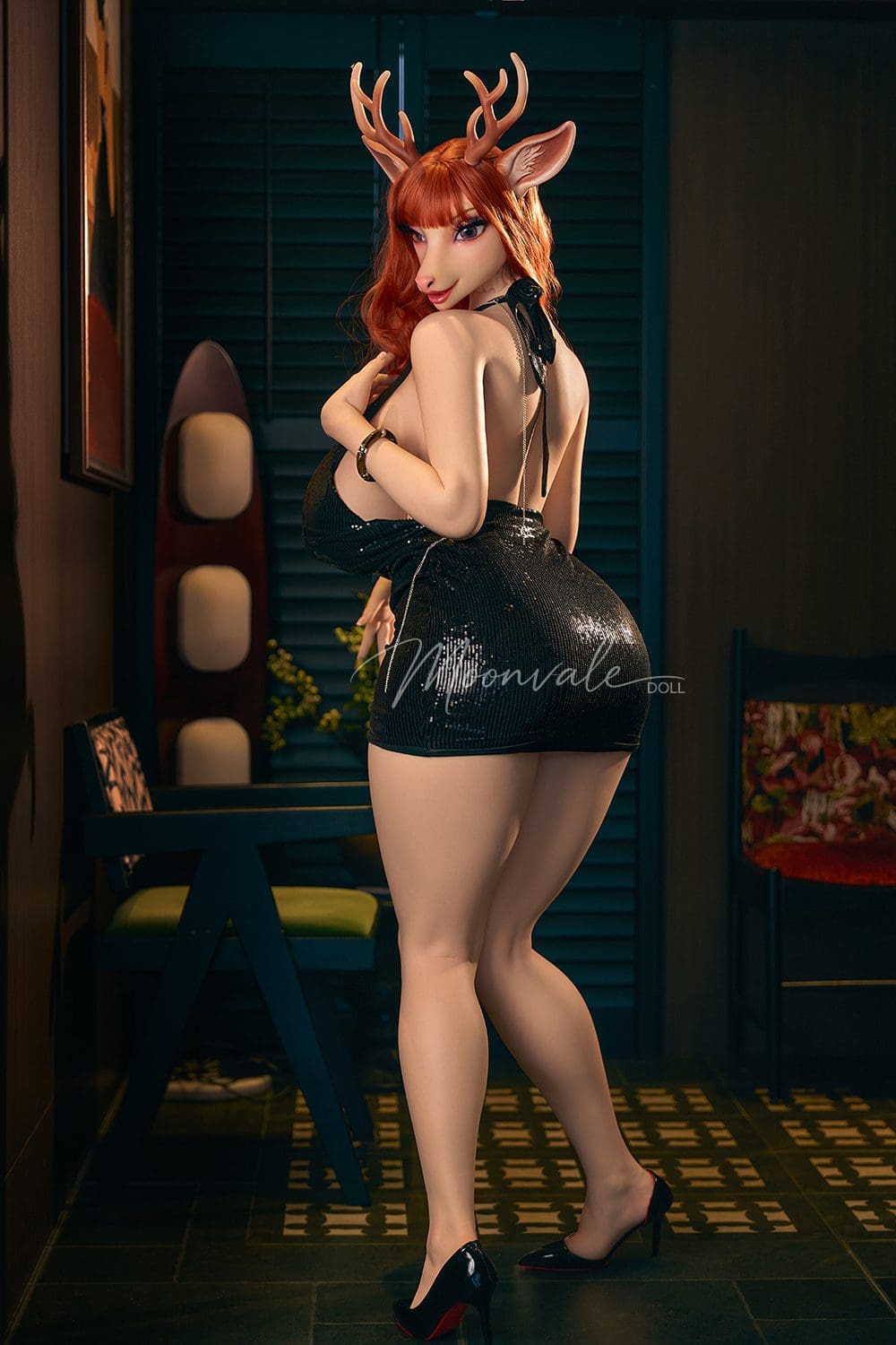 Moonvale Doll 170 cm ( 5.58’ ) - Full Silicone - Seductive Deer-Head Furry Bombshell Realistic Huge Breasts Sex Doll - Cerina - Image 2
