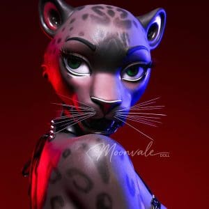 Moonvale Doll 165 cm ( 5.41’ ) - Full Silicone - Sexy Anime Furry Girl Black Panther Realistic Big Breasts Sex Doll - Velara