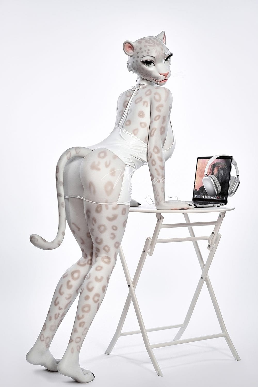 Moonvale Doll 165 cm ( 5.41’ ) - Full Silicone - Sexy Anime Furry Girl White Panther Realistic Big Breasts Sex Doll - Velara - Image 11