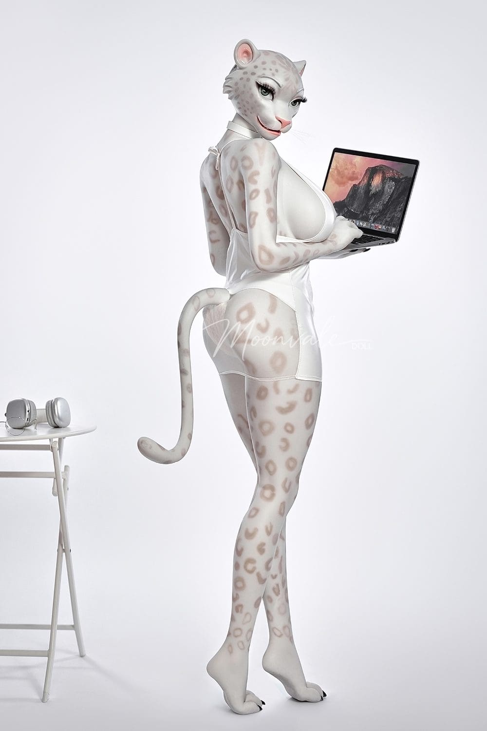 Moonvale Doll 165 cm ( 5.41’ ) - Full Silicone - Sexy Anime Furry Girl White Panther Realistic Big Breasts Sex Doll - Velara - Image 6