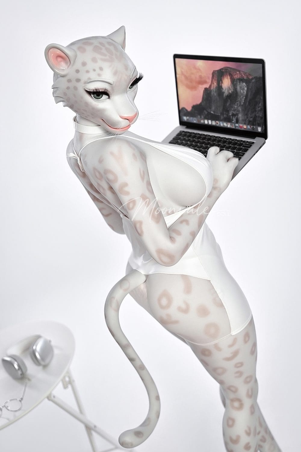 Moonvale Doll 165 cm ( 5.41’ ) - Full Silicone - Sexy Anime Furry Girl White Panther Realistic Big Breasts Sex Doll - Velara - Image 7