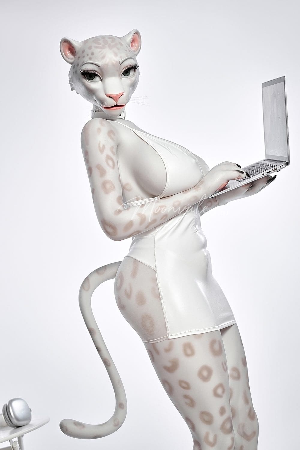 Moonvale Doll 165 cm ( 5.41’ ) - Full Silicone - Sexy Anime Furry Girl White Panther Realistic Big Breasts Sex Doll - Velara - Image 8